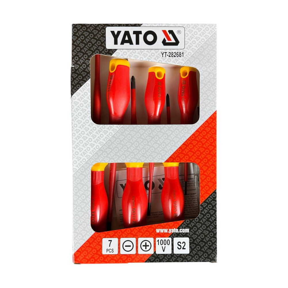 Набір викруток діелектричних YATO 1000 V + індикатор ( YT-282681 )